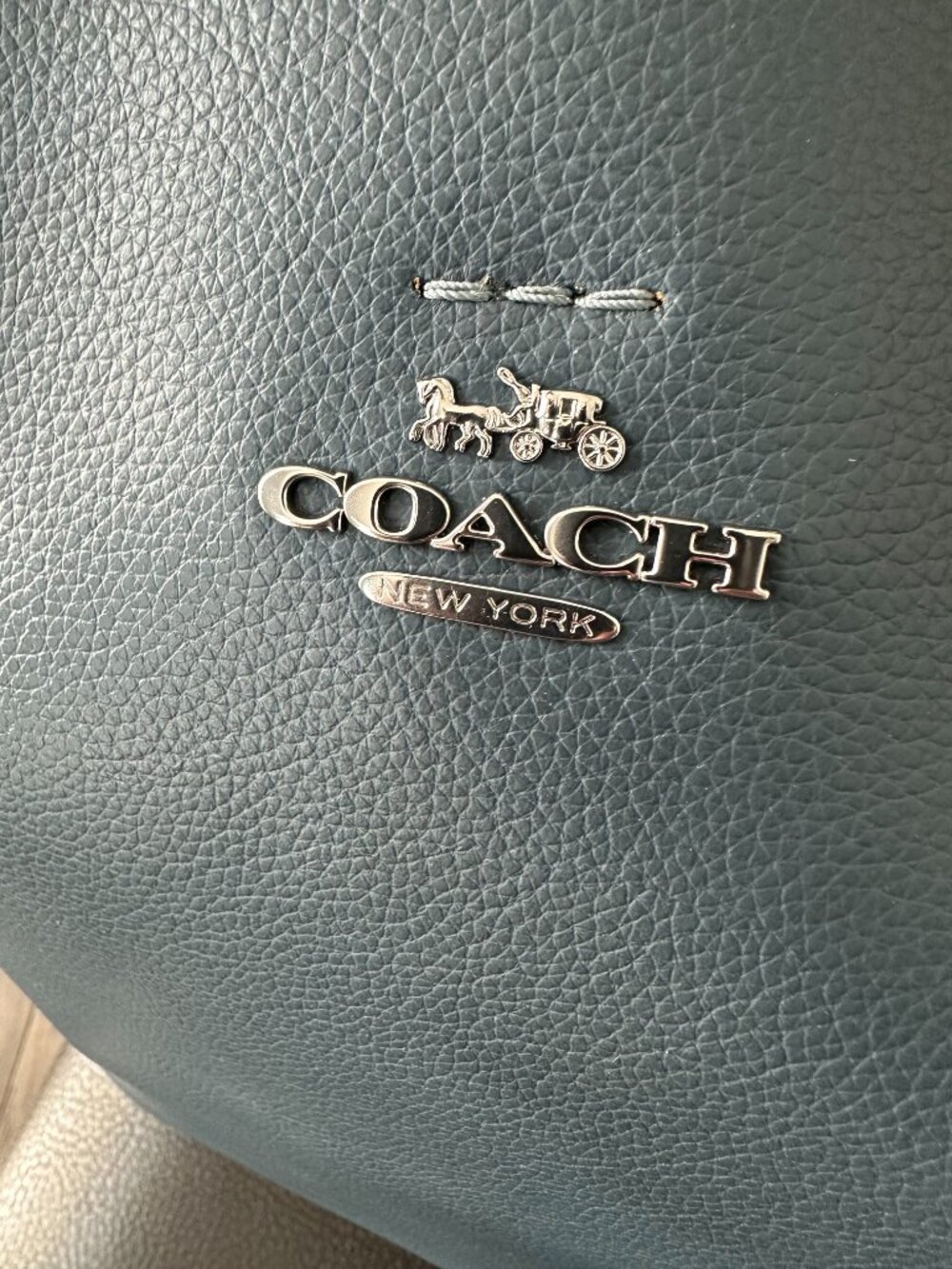 Coach Denim Blue/Gray Color Thea Tote Bag #K2339-CP037 *NWT* - Picture 2 of 12
